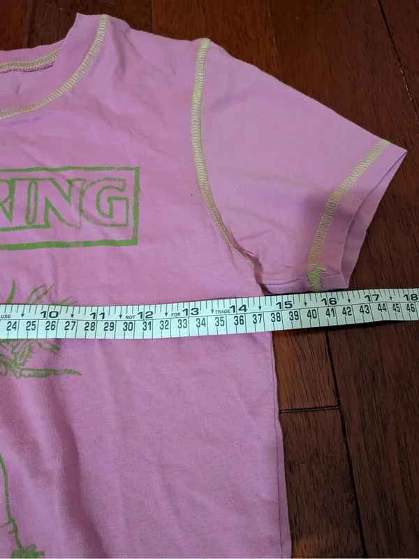 The Offspring Americana Pink Graphic Tee Contrast Stitch Small - Image 6