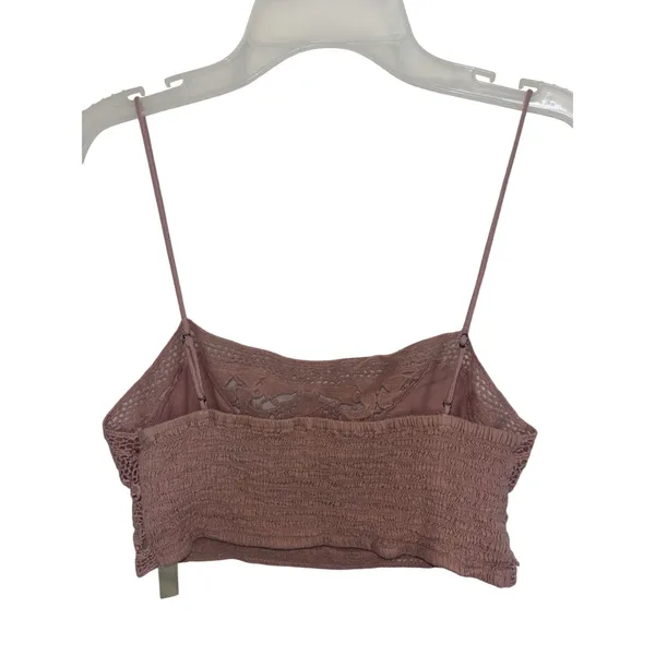 Free People FP One Lyra Bralette Crochet Lace Floral Small Boho Festival - Image 3