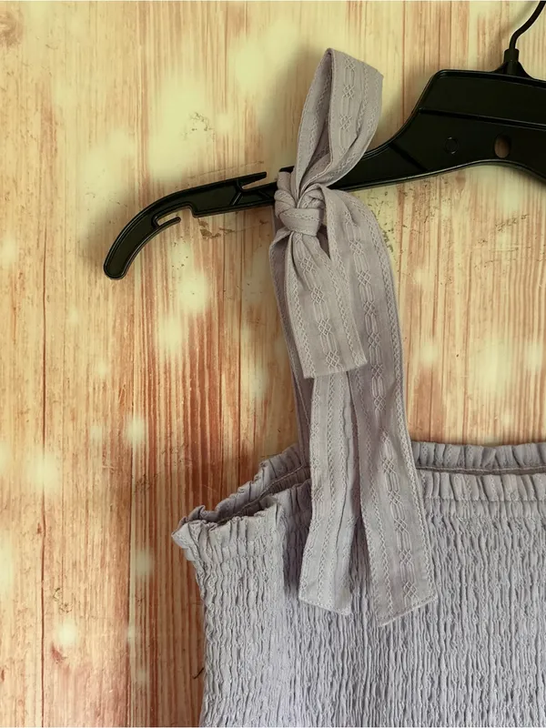 Lost + Wander Angel In Disguise Maxi Dress Lavender Purple Smocked Cotton M - Image 11