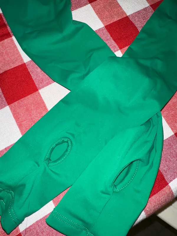 edikted green open long sleeve top - Image 3