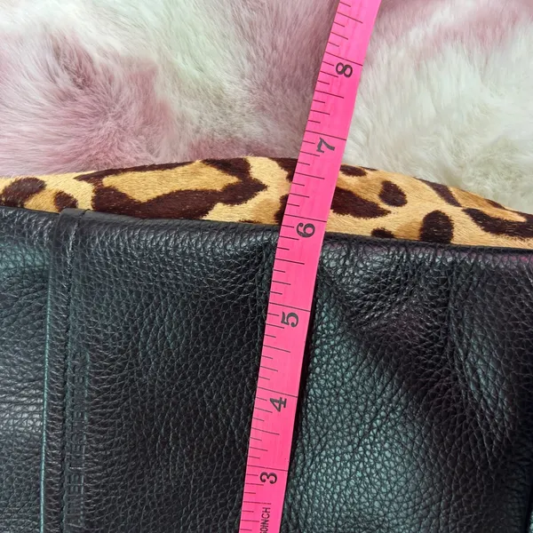 Aimee‎ Kestenberg Leopard Calf Hair Leather Crossbody Bag Mini Backpack NWOT - Image 8