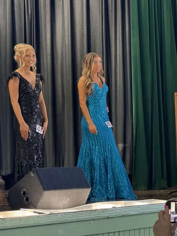 Windsor Black Sequin Prom Dress - Image 5