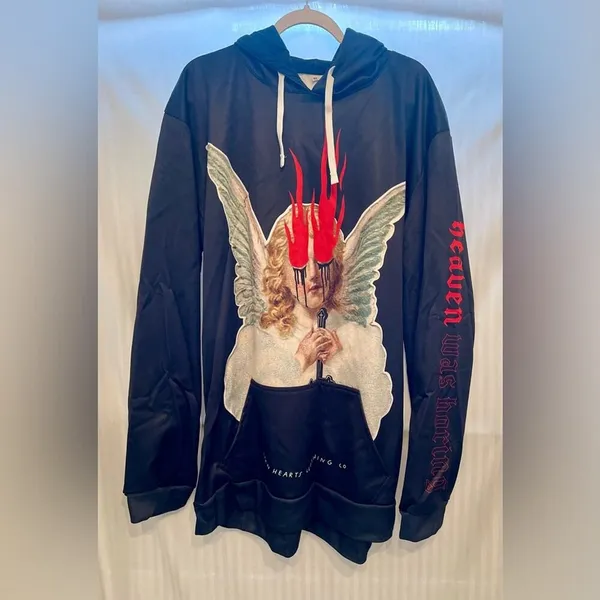 Teen Hearts Fallen Angels Hoodie/Sweatshirt. Size 4X. NWOT! - Image 2