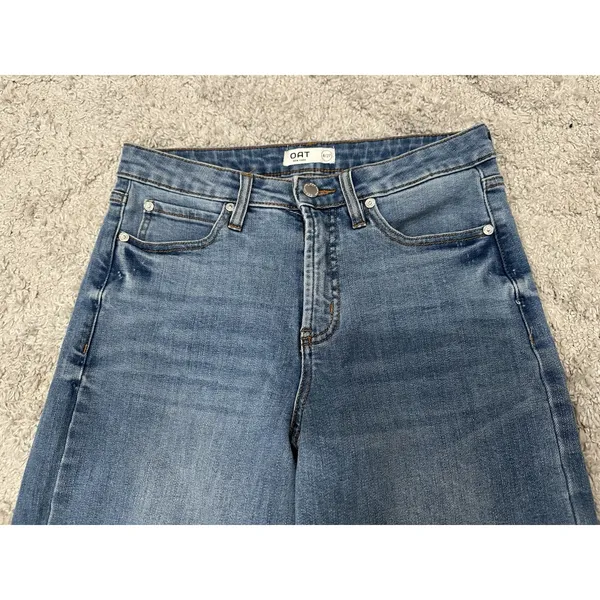 Oat New York Raw Hem Wide Leg Jeans Women's 4/ 27 - Image 2