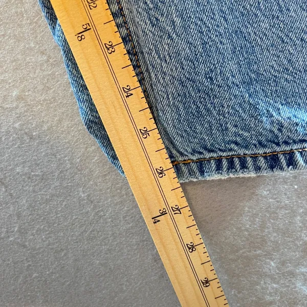 876 | Aeropostale 90s Super High Rise Straight Jeans Distressed Women's Size‎ 8 - Image 7