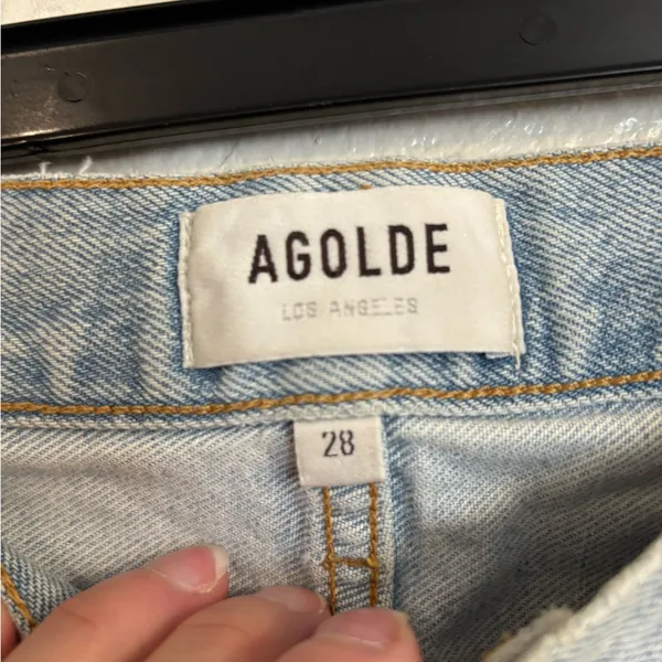 AGOLDE 100% Organic Cotton Mia Jeans in Scene - Image 5