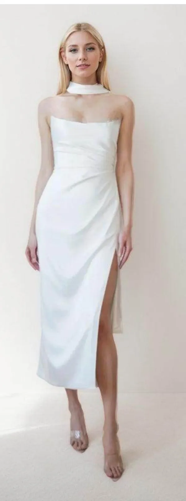 Cocomelody Column Length Tea Dress Bridal - Image 2