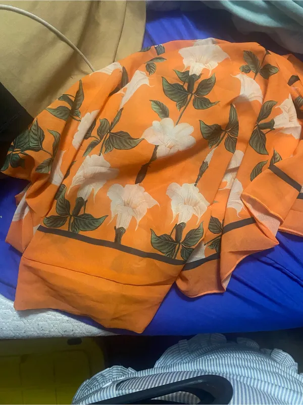 2 piece bikini with cover skirt Orange - Image 2