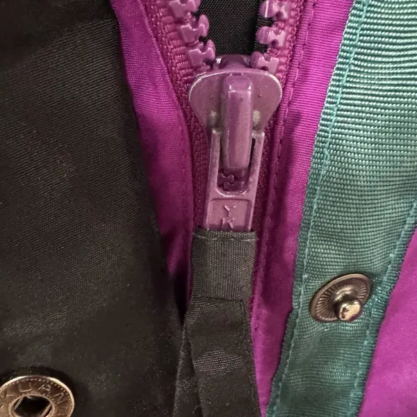 Vintage Columbia Windbreaker Jacket Medium Gorpcore 90s Bugaboo‎ Full Zip Purple - Image 12