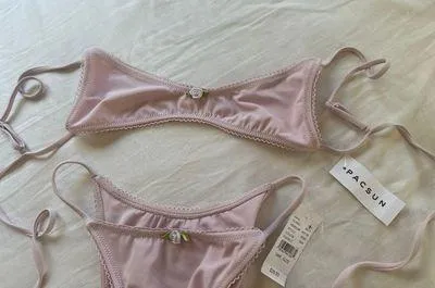 PacSun Eco Purple Daisy Tank Bikini Top & bottom set XS/S - Image 5