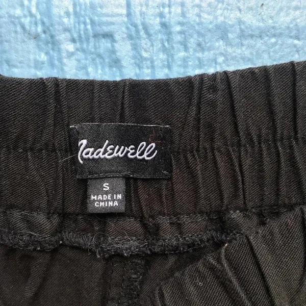 Madewell Women Embroidered Springtime Black Pull-On Shorts Small v6x - Image 8
