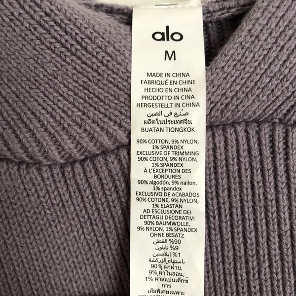 Alo Yoga Scholar Hooded Sweater Fog M - Image 7