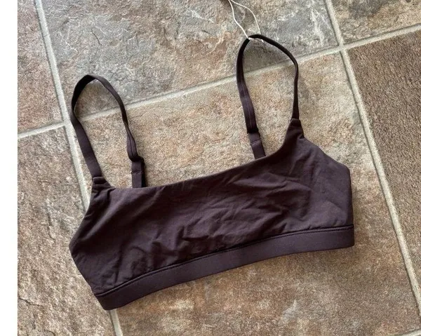 Skims Fits Everybody Scoop Bralette Espresso Size XS - Image 2