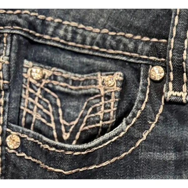 Vigoss Women's The New York Slim Boot Low Rise Blue Jeans Size 7/8 - Image 3