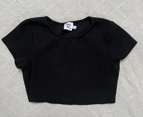 Black Crop Top - Image 2