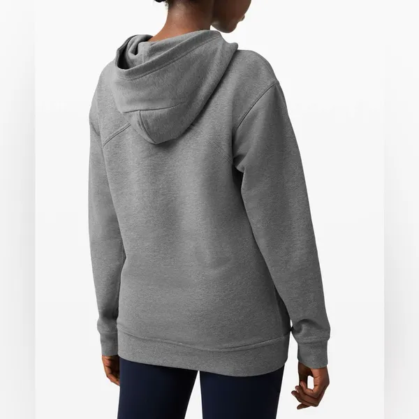 Lululemon All Yours Hoodie *Terry Heathered Core Medium Grey Size: 8 - Image 3