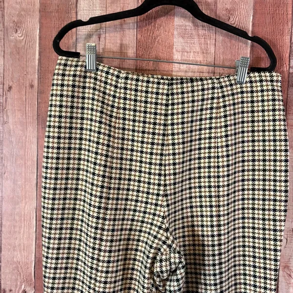 Who What‎ Wear Black And White Houndstooth Print Pull On Pants Size 12 - Image 3
