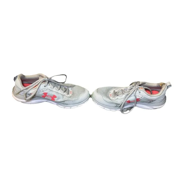 Under Armour Womens Size 9 Charged Assert 9 Running Shoes Grey‎ Orange Sneakers - Image 11