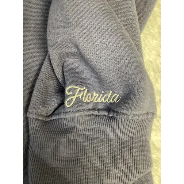 State of Mine Florida‎ Sweatshirt XL Navy Crewneck FL Applique NWT Womens - Image 2