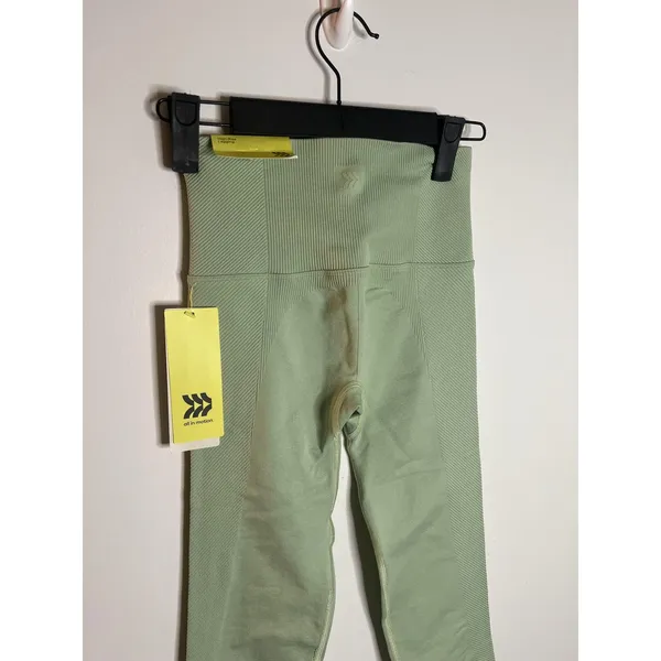 All In Motion Leggings Wm XS Fern‎ Green High Rise Seamless Gym Yoga Athleisure - Image 3