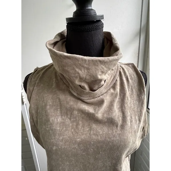 We The Free Free People Cowl Neck Sleeveless Top Small boho‎ minimalist Layered - Image 2