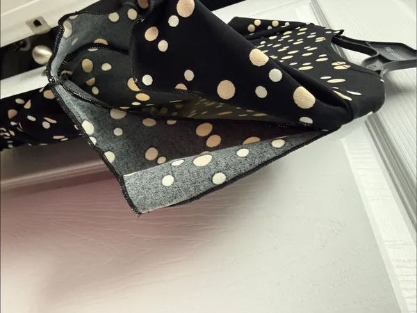 new directions Black Top with Cream Polka Dots - Image 4