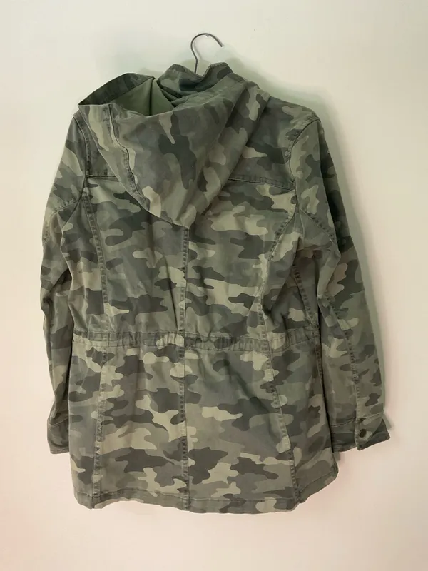 Lucky Brand Camo Coat Green Parka Anorak Jacket Women’s - Image 6