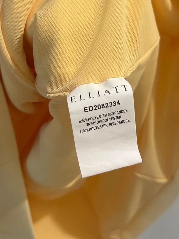 ELLIATT Trompe Floral Sleeveless Minidress in Yellow Size Large - Image 4