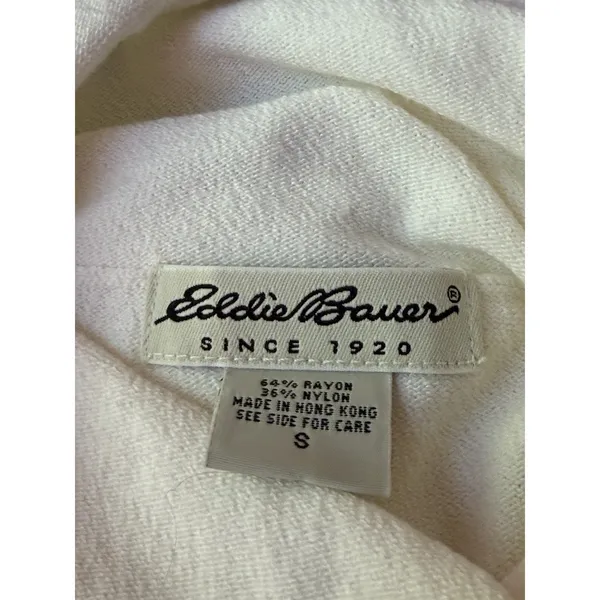 Eddie Bauer Women's‎ Turtleneck Cream Size S A1-0038 - Image 2