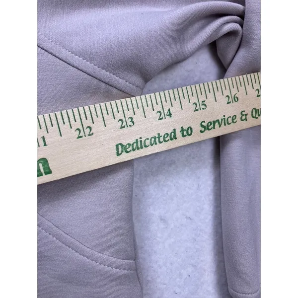 Rae Mode Hoodie Women M Beige‎ 1/4 Zip Scuba Pullover Soft Luxury - Image 4