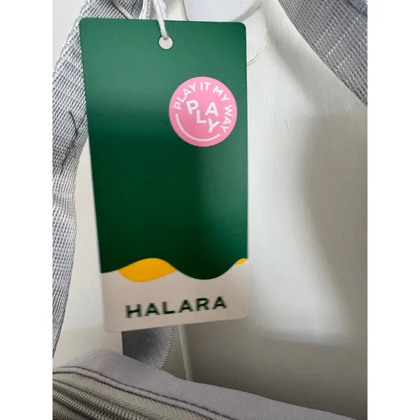 NWT‎ Halara silver gray gym bag - Image 2