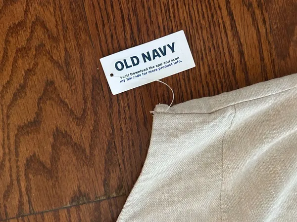 NWT Old Navy Cropped Square-Neck Linen-Blend Tank Top Size Large Preppy Minimal - Image 6