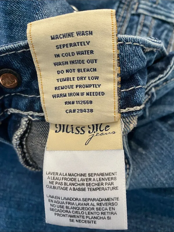 Miss Me Flap Pocket Jeans Blue JW5141BB Boot Size W30 L34 - Image 16