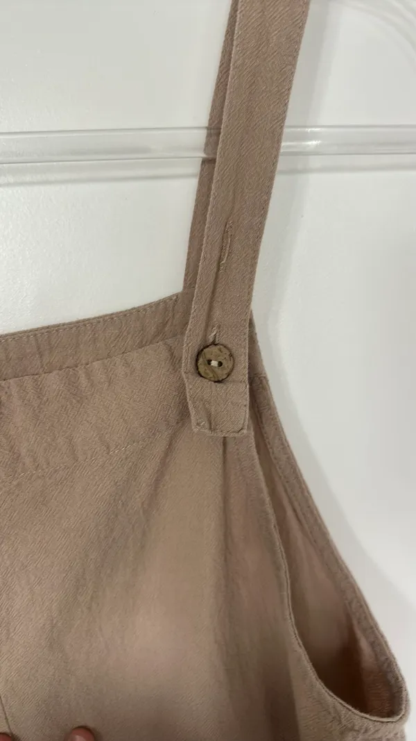 SHEIN cotton beige overalls  - Image 2