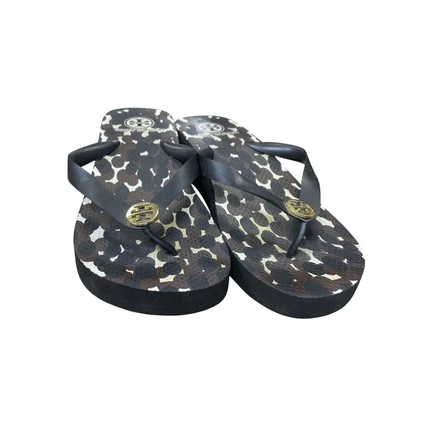 Tory Burch wms black cameo spring summer sandals sz 8 SKU 9892 - Image 6