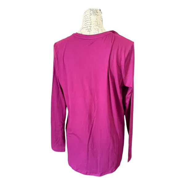 Skechers Go Walk Long Sleeve Activewear Shirts Magenta Black Set Size Medium - Image 4