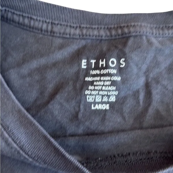 Ethos Encinitas California San Diego Cropped shirt Women’s Gray Large - Image 6