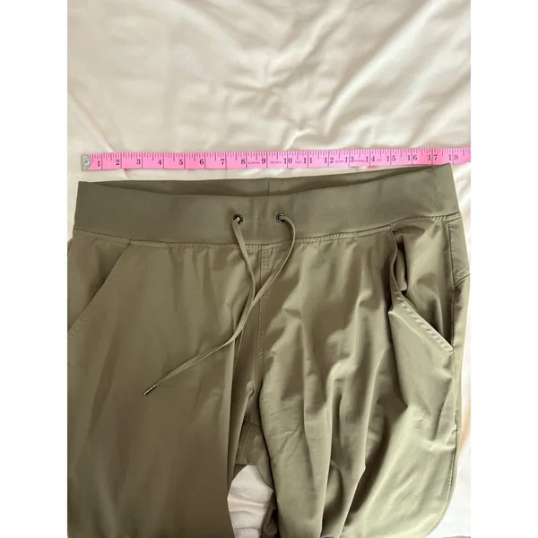Utopia by Hue Womens XL Olive Green Drawstring Jogger Pants Stretch Activewear - Image 7