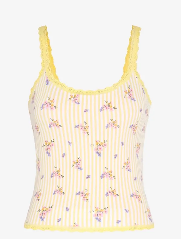 Savage X Fenty Cotton Essentials Sleep Lace-Trim Cami & Cheeky Panty Set - Image 3