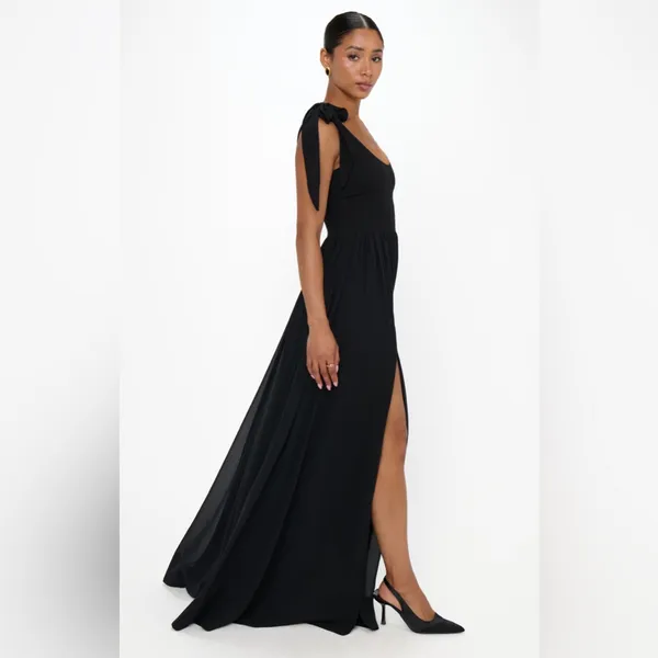 Show Me Your Mumu Harper Maxi Dress size XL black chiffon - Image 4