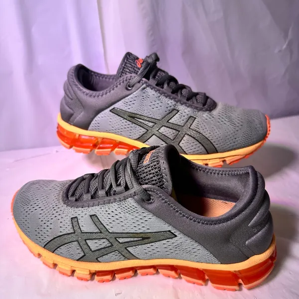 ASICS Men's Athletic Shoes in Gray and Orange - Image 2