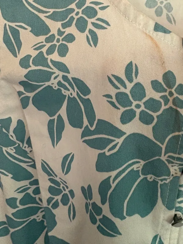 Free Assembly White And Blue Flutter Sleeve Floral Dress Size Small - Image 7