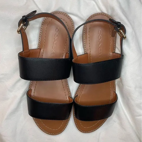 Coach black sandals - Image 3