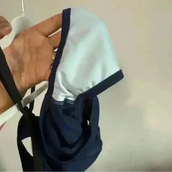 Nike Solid Poly Lingerie‎ Tank One Piece Swimsuit Navy 34/Womens Size 8 - Image 9