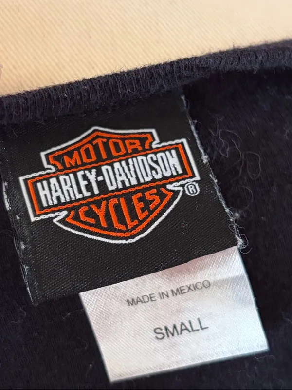 Harley Davidson Lady Luck Rhinestone Scoop Neck Tee - Image 6