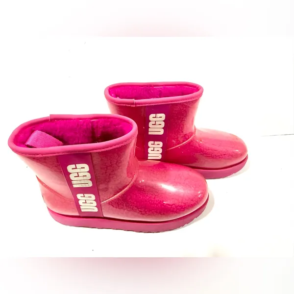 UGG Pink Clear Mini Boots Women’s 7 Waterproof Shearling Cozy Winter - Image 9