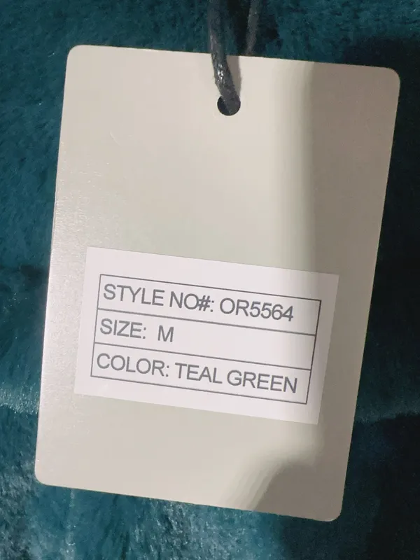 The Comfy rain + rose TEAL GREEN faux fur long sleeve jacket with pockets soft warm comfy New with tag Smoke and pets free Same day shipping Faux fur: No ANIMALS WERE HARMED IN THE MAKING OF THIS FASHION THIS GARMENT HAS BEEN HANDCRAFTED BY Rain + Rose STAFF FOR YOUR COMFORT - Image 9