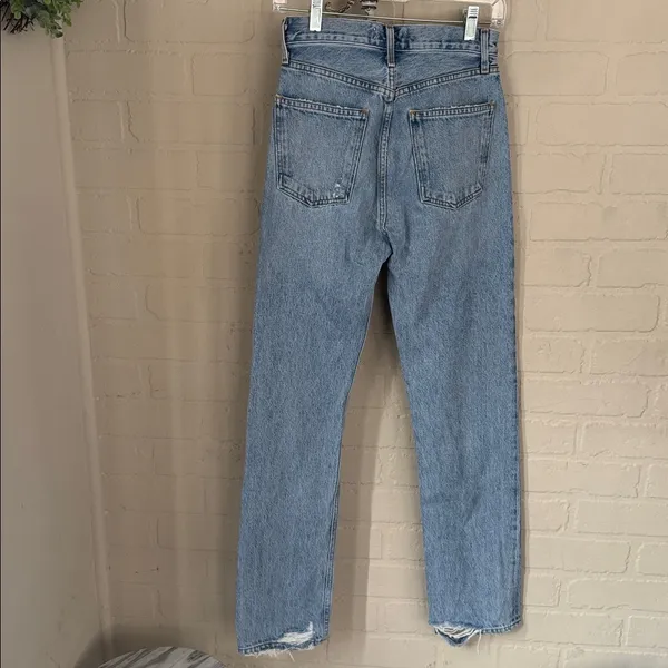 AGOLDE jeans 90’s pinch waist organic cotton distressed button fly - Image 4