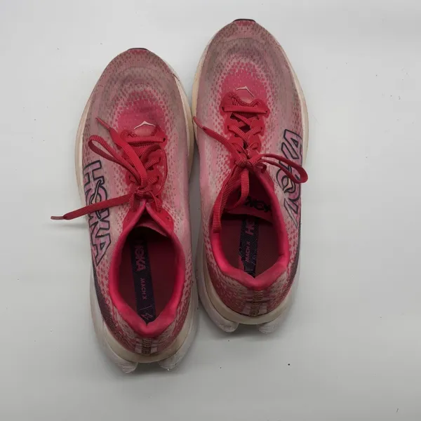 Hoka Mach X Womens 10 Running Shoes Pink Rosebloom White - Image 10