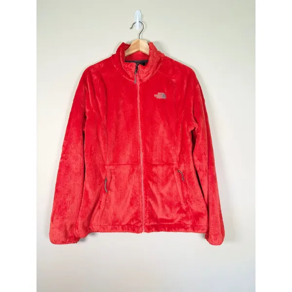 The North Face Osito 2 Red Full Zip High Pile Fleece Jacket Womens Large - Image 2